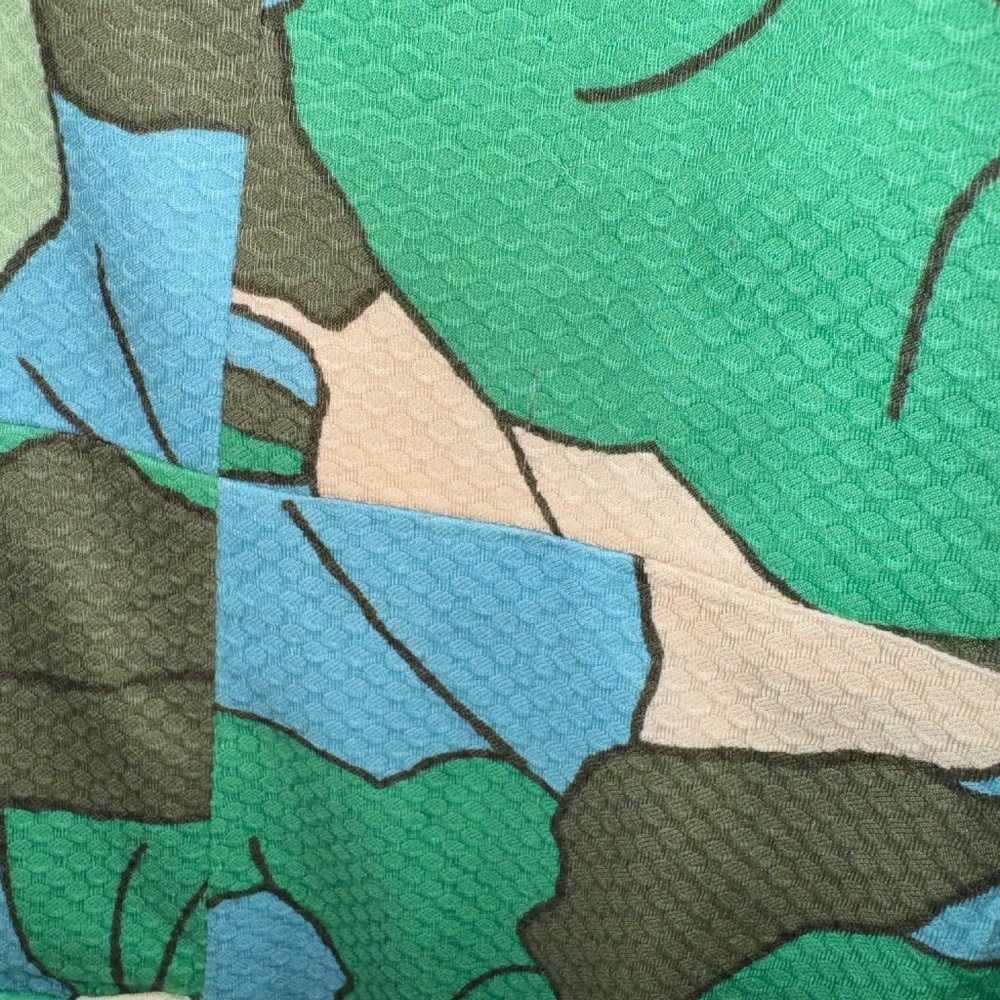 EUC Boden Green Seersucker Floral Cotton Dress Size 12L 12 Long Tall - Picture 8 of 8